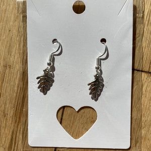 8.  “Silver leaf ” earrings.